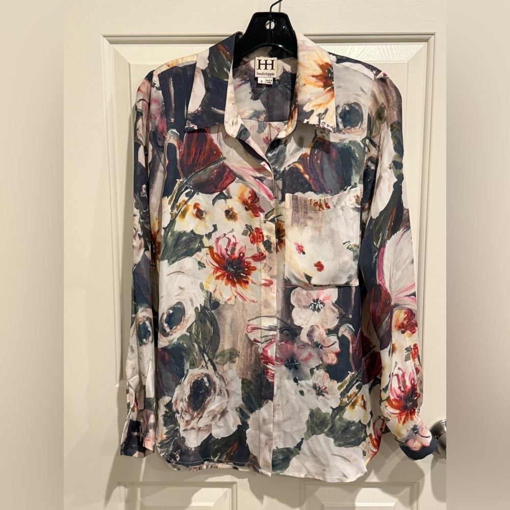 Haute Hippie Artistic Print Shirt
